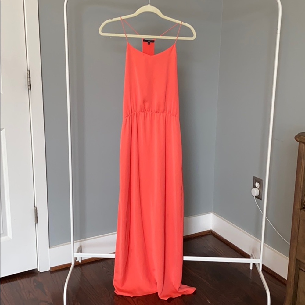 Tibi Silk Coral Maxi